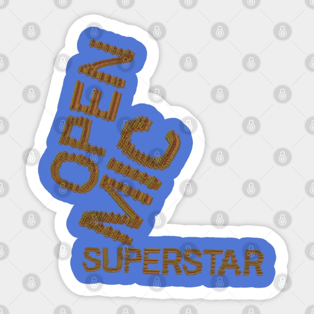 Open Mic Superstar Sticker by HexAndVector